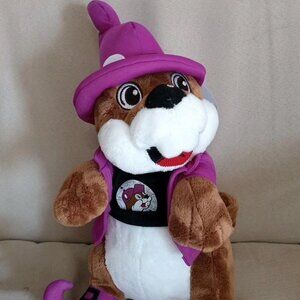 Buc-ee's Halloween 2025 Purple Witch Bucky Beaver Plush - 12 Inch Mascot